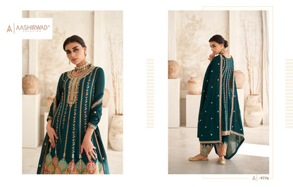 Green Premium Silk Embroidered Salwar Suit