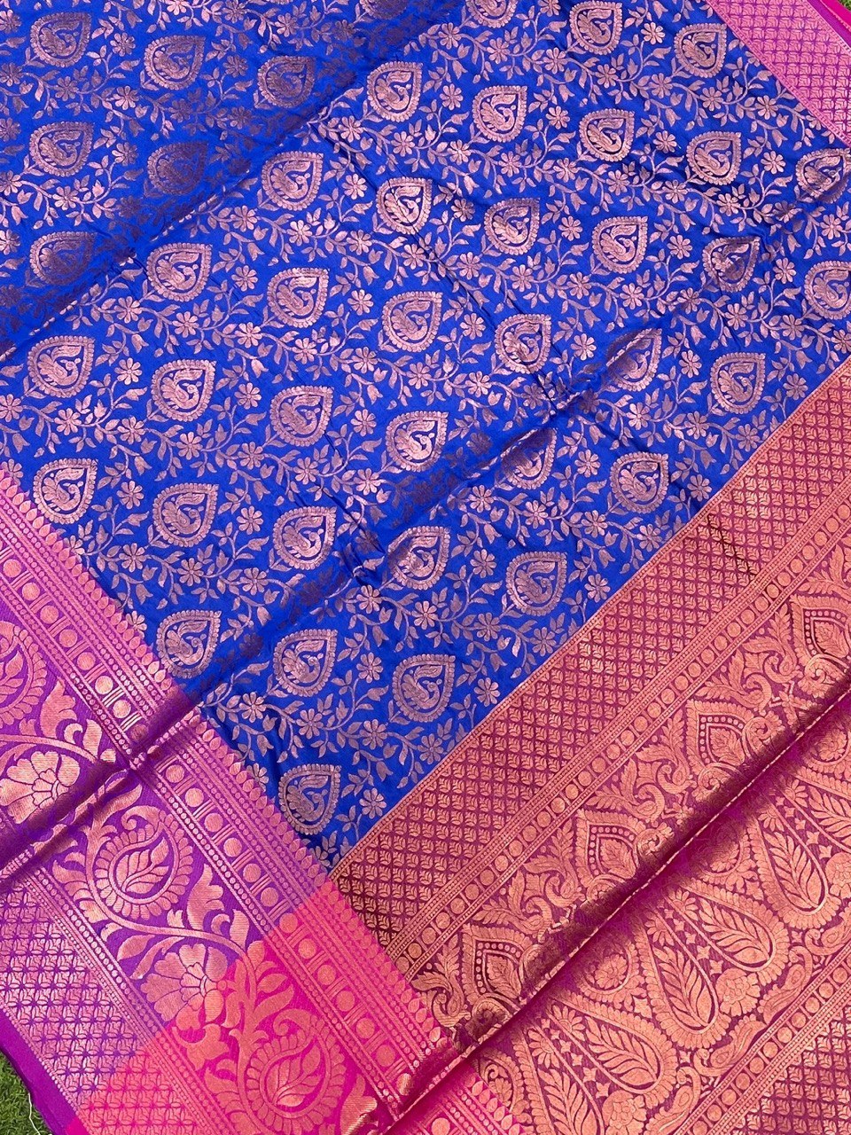 Kanchipuram Silk Saree with Zari Border