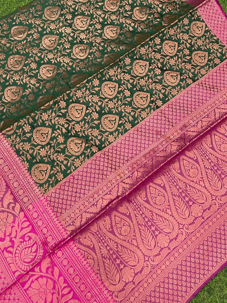 Kanchipuram Silk Saree with Zari Border