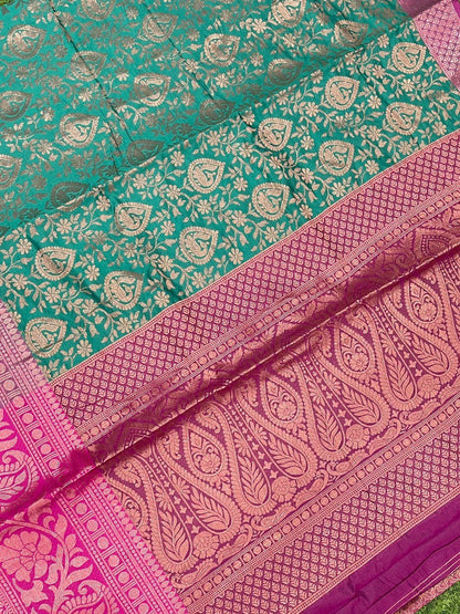 Kanchipuram Silk Saree with Zari Border