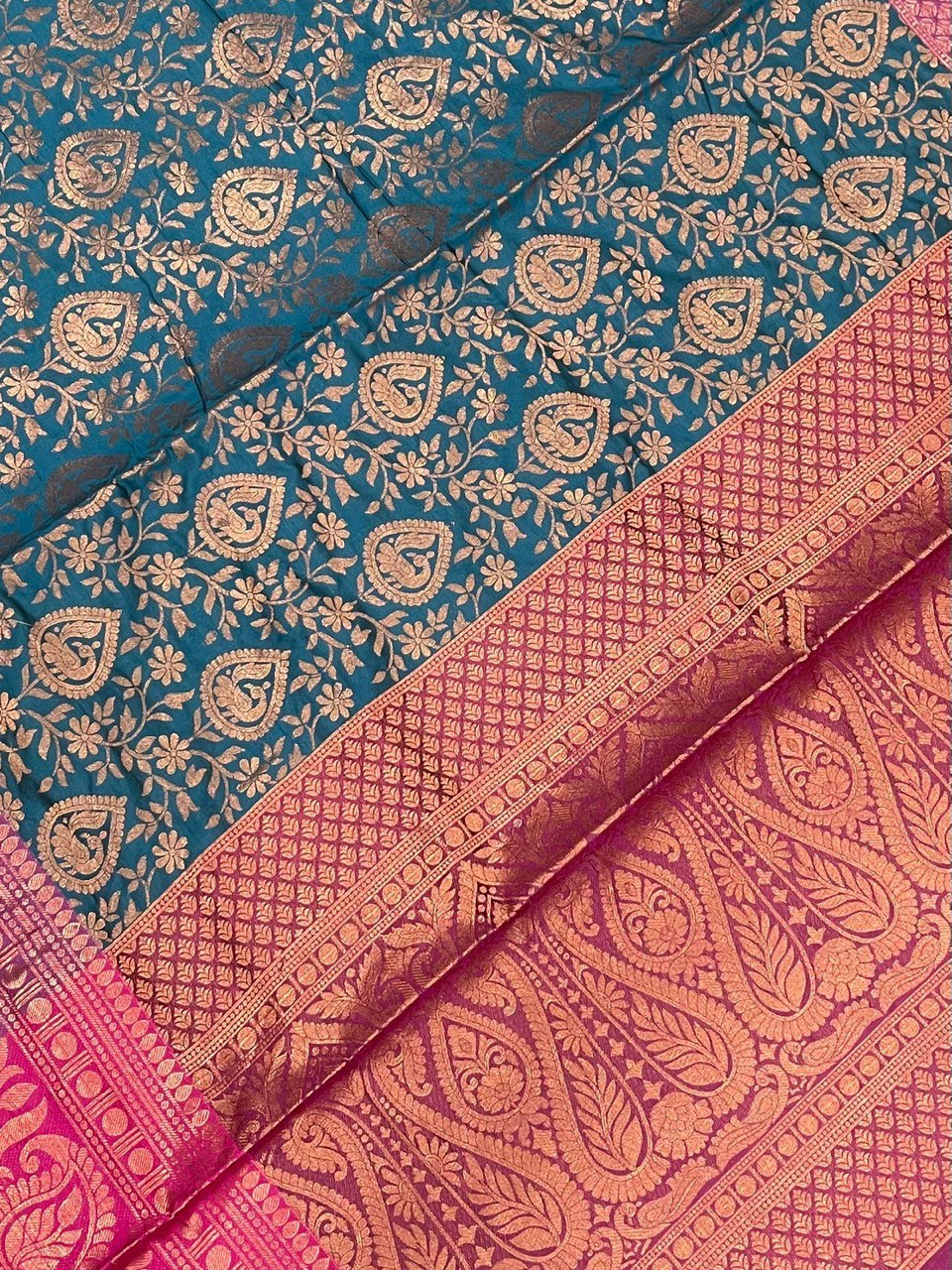 Kanchipuram Silk Saree with Zari Border