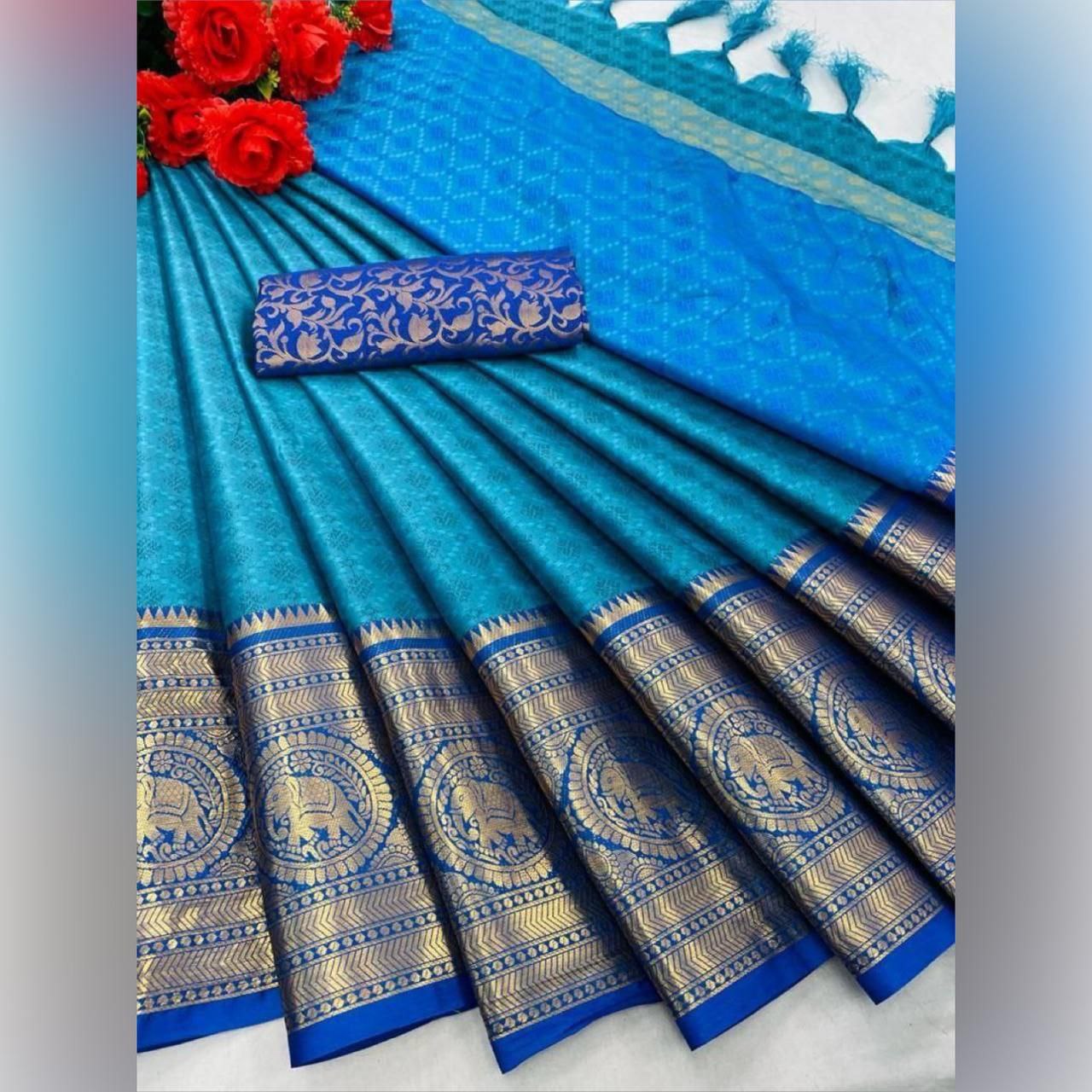 Pure Mercerized Cotton Silk Saree