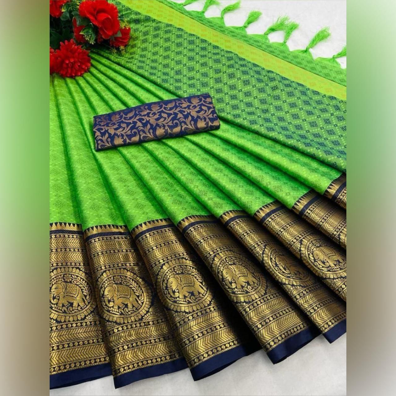 Pure Mercerized Cotton Silk Saree