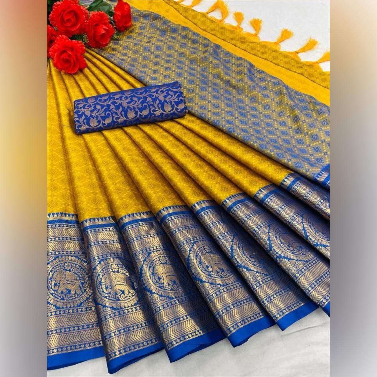 Pure Mercerized Cotton Silk Saree