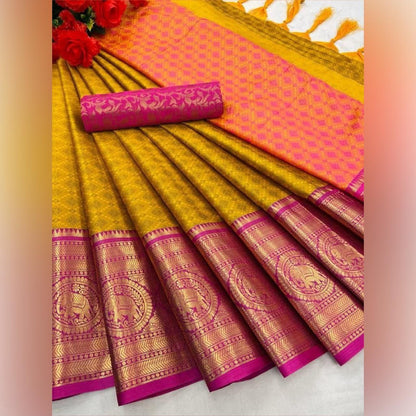 Pure Mercerized Cotton Silk Saree