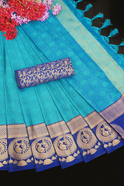 Aura Silk Banarasi Saree with Zari Work