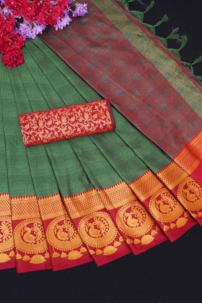 Aura Silk Banarasi Saree with Zari Work