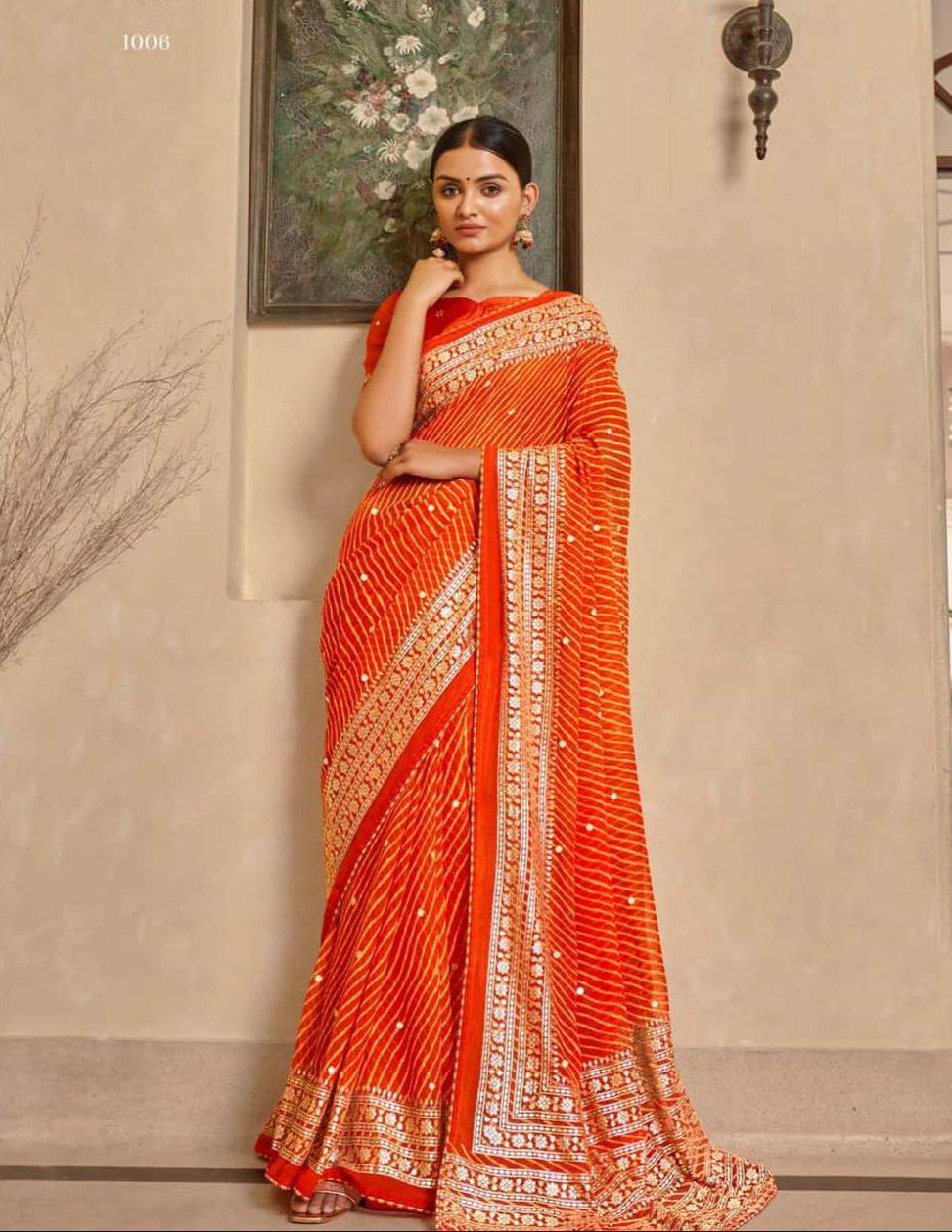 Georgette Digital Printed Saree